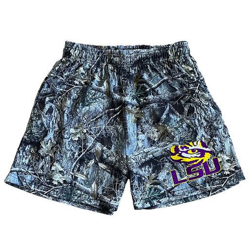 LSU Tigers Dark Horse (Limited Release) 5" Mesh Shorts - Camo Pattern