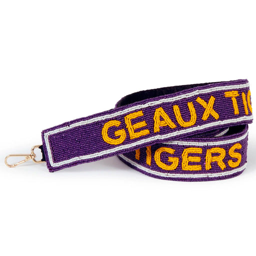 LSU Tigers Desden Geaux Tigers Beaded Purse Strap