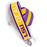 LSU Tigers Desden Geaux Tigers Stripe Purse Strap