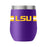 LSU Tigers GameTime Sidekick Primary Stripe Metal 12oz Stemless Wine Glass - Purple