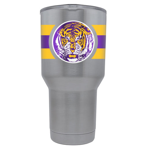 LSU Tigers Gametime Sidekick Vault Circle Stripe 30oz Tumbler - Stainless