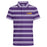 LSU Tigers Garb Kellan Striped Performance Kids Polo - White / Purple
