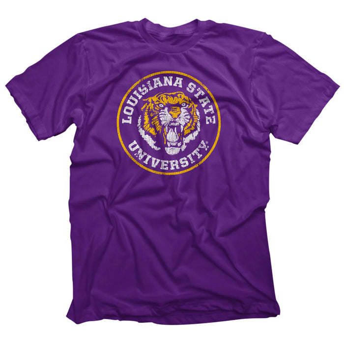 LSU Tigers Highland & State 86 Seal T-Shirt - Purple