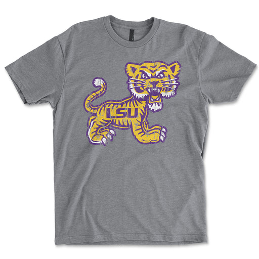 LSU Tigers Highland & State Mini Tiger T-Shirt - Grey