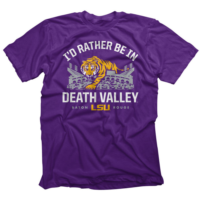 LSU Tigers Highland & State 'I'd Rather Be In Death Valley' T-Shirt - Purple