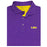 LSU Tigers Horn Legend Pin Dot Stretch Polo - Purple / Lavender