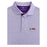 LSU Tigers Horn Legend Ripple Print Performance Stretch Polo - Purple / Lavender / White