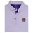 LSU Tigers Horn Legend Round Vault Heather Stripe Stretch Polo - Lavender / Purple