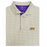 LSU Tigers Horn Legend Silhouette Crossways Performance Stretch Polo -  White / Gold / Purple