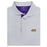 LSU Tigers Horn Legend Silhouette Kaleidoscope Stretch Polo -  White / Lavender / Purple