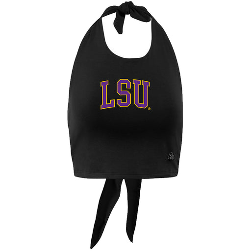 LSU Tigers Hype and Vice Arch Tailgate Halter Top - Black