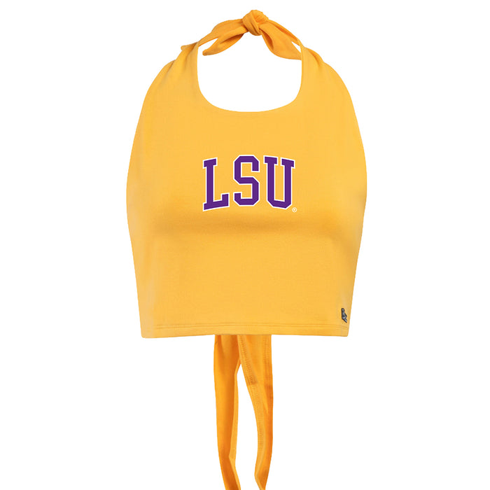 LSU Tigers Hype and Vice Arch Tailgate Halter Top - Gold
