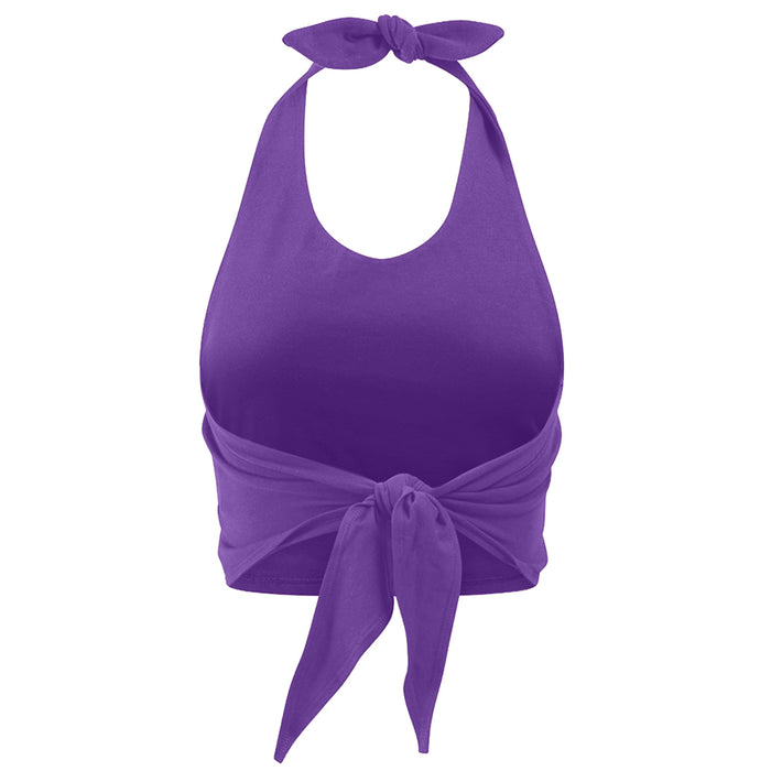 LSU Tigers Hype and Vice Arch Tailgate Halter Top - Purple