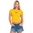 LSU Tigers Hype and Vice Embroidered LSU Baby Crop T-Shirt - Gold