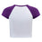 LSU Tigers Hype and Vice Homerun Baby Crop Raglan T-Shirt - Purple / White