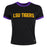 LSU Tigers Hype and Vice LSU Goalie Baby Crop T-Shirt - Black