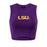 LSU Tigers Hype and Vice Primary Cut Off Ribbed Tank Top - Purple