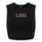 LSU Tigers Hype and Vice Primary Cut Off Ribbed Tank Top - Black