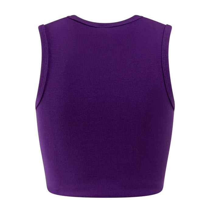 LSU Tigers Hype and Vice Primary Cut Off Ribbed Tank Top - Purple