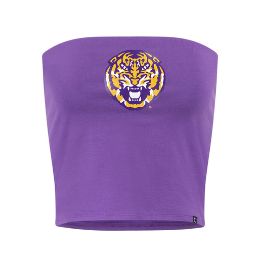 LSU Tigers Hype and Vice Tiger Head Tube Top - Purple