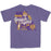 LSU Tigers Image One Beanie Mike Vintage State Garment Dyed T-Shirt - Grape
