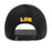 LSU Tigers Image One Beanie Thin Corduroy Five Panel Snapback Rope Hat - Black