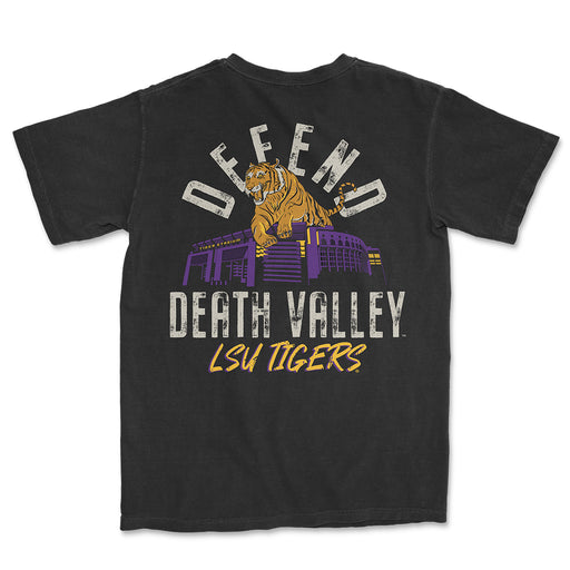 LSU Tigers Image One Defend The Stadium Garment Dyed T-Shirt - Black