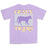 LSU Tigers Image One Funky Tiger Silhouette Garment Dyed T-Shirt - Orchid