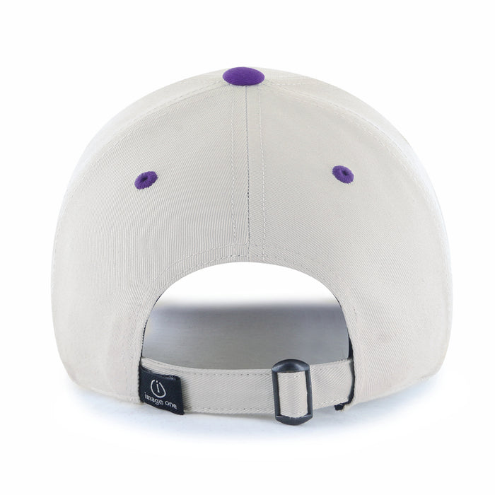 LSU Tigers Image One Interlock Relaxed Crown Adjustable 2-Tone Youth Hat - Khaki / Purple
