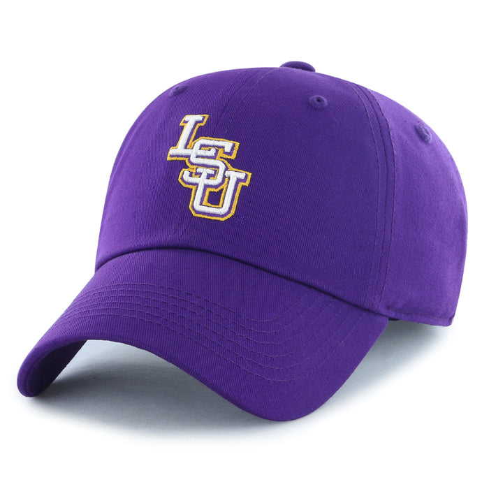 LSU Tigers Image One Interlock Relaxed Crown Adjustable Youth Hat - Purple