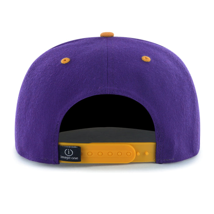 LSU Tigers Image One Interlock Snapback Youth Hat - Purple