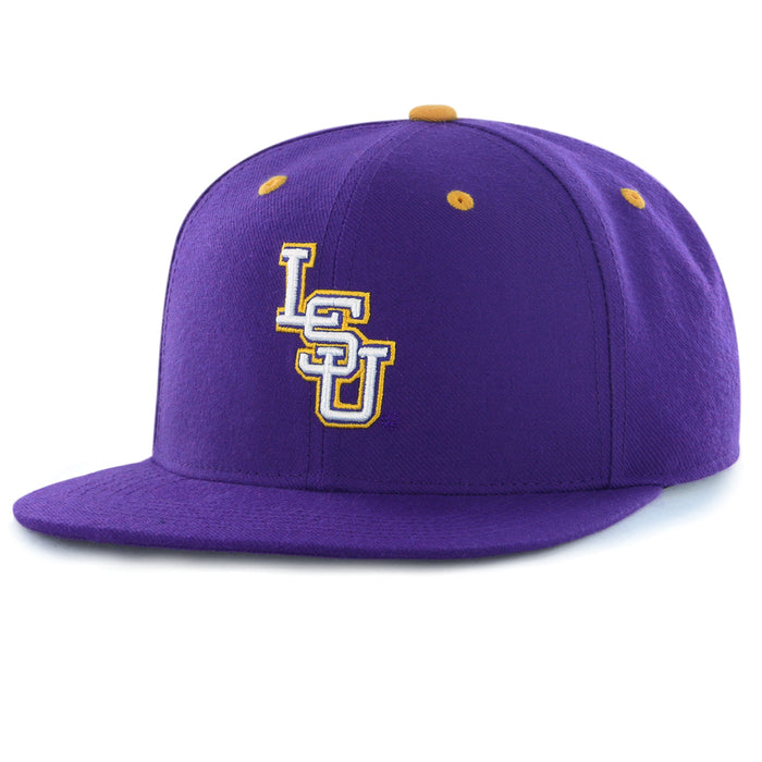 LSU Tigers Image One Interlock Snapback Youth Hat - Purple