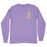 LSU Tigers Image One Mascot Overlay Garment Dyed Long Sleeve T-Shirt - Violet