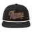 LSU Tigers Image One Script Thin Block Five Panel Snapback Pigment Dyed Rope Hat - Black