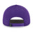 LSU Tigers Image One Silhouette Stripe Patch Five Panel Snapback Rope Hat - Purple