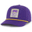 LSU Tigers Image One Silhouette Stripe Patch Five Panel Snapback Rope Hat - Purple