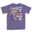 LSU Tigers Image One Sketched Mascot Stack Standard Garment Dyed T-Shirt - Grape