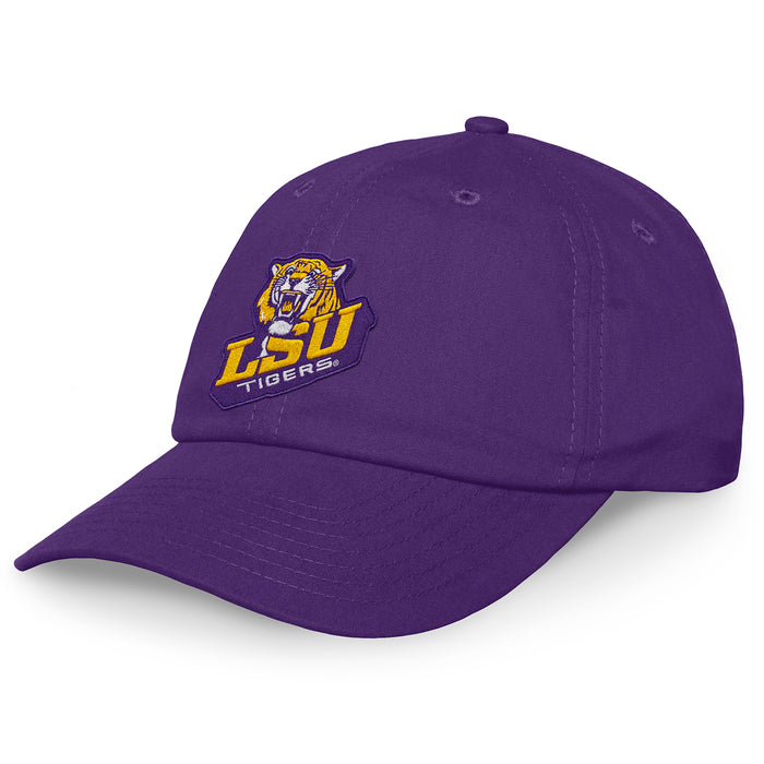 LSU Tigers Image One Slant Vault Relaxed Crown Adjustable Hat - Purple