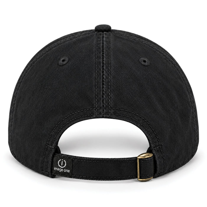 LSU Tigers Image One Vintage Split Faux Patch Relaxed Crown Adjustable Hat - Black