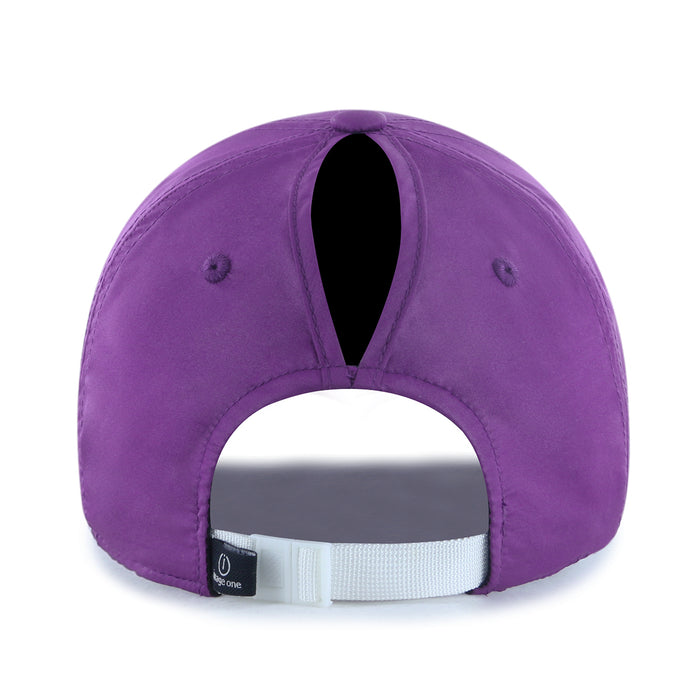 LSU Tigers Image One Thin Line Script Women's Lightweight Performance Ponytail Hat - Purple (Copy)
