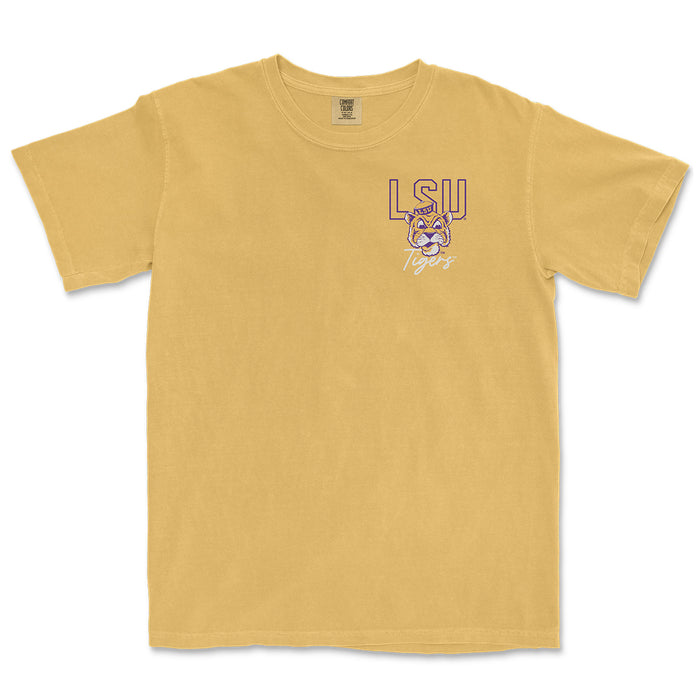 LSU Tigers Image One Vault Years Garment Dyed T-Shirt - Mustard