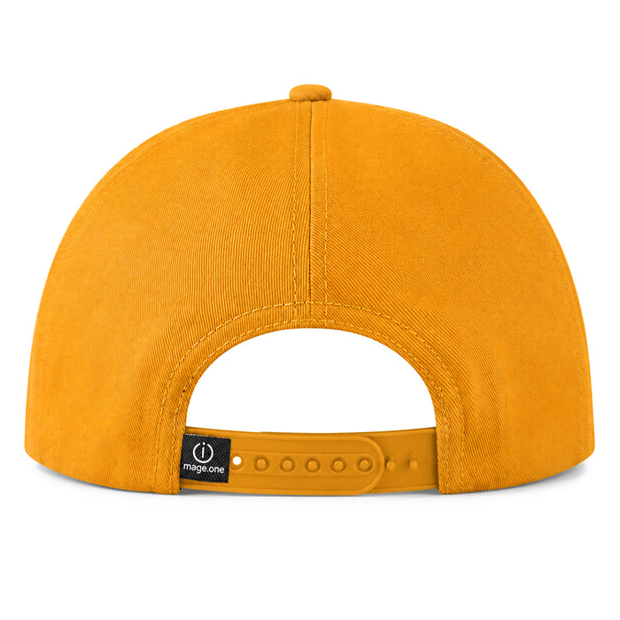 LSU Tigers Image One Vintage Emblem Five Panel Snapback Pigment Dyed Rope Hat - Mustard