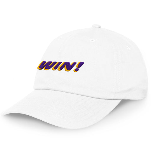 LSU Tigers Image One Win Bar Relaxed Crown Adjustable Hat - White