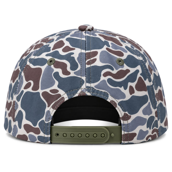 LSU Tigers JNJ Apparel Duck Camo Commander 6-Panel Leather Patch Rope Hat