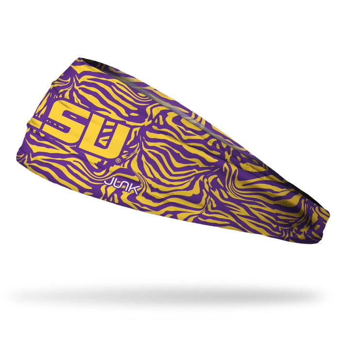 LSU Tigers JUNK Big Bang Lite Primary Logo Headband - Tiger Stripe