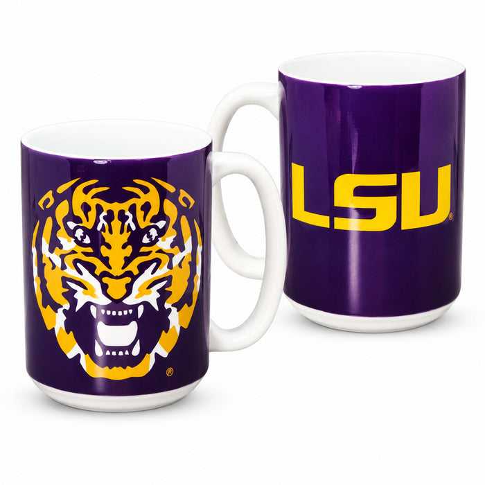 LSU Tigers Jenkins Enterprises Tiger Head Grande 15oz Coffee Mug - Purple