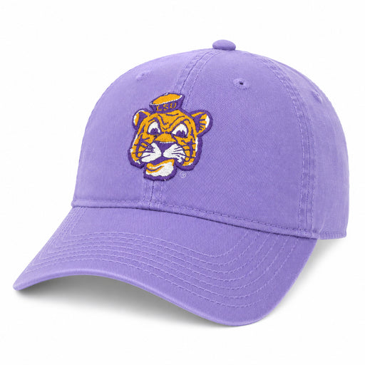 LSU Tigers Legacy Beanie Tiger Relaxed Twill Hat - Lavender