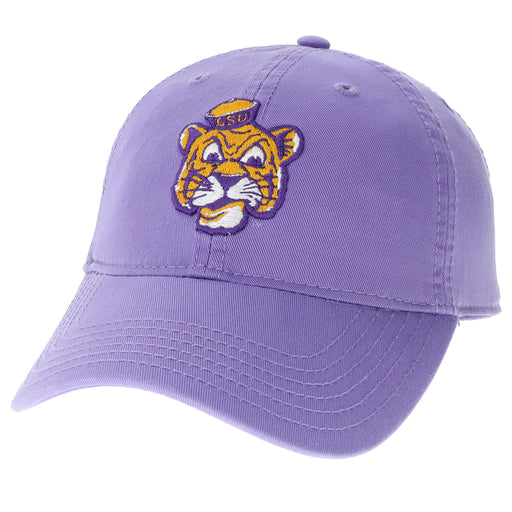 LSU Tigers Legacy Beanie Tiger Relaxed Twill Hat - Lavender