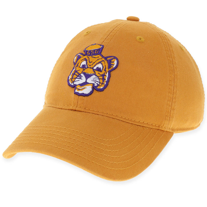 LSU Tigers Legacy Beanie Tiger Relaxed Twill Hat - Mustard
