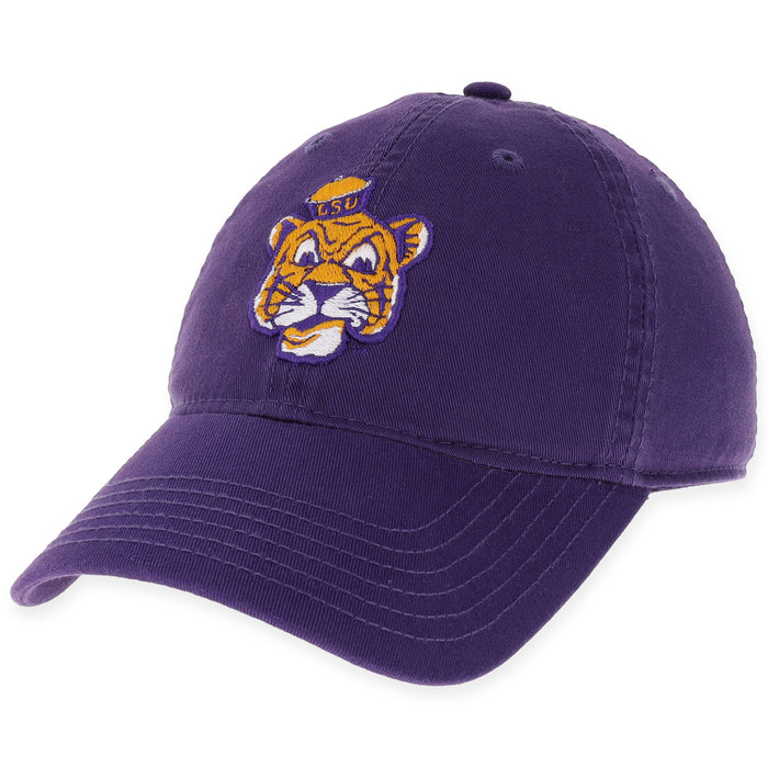 LSU Tigers Legacy Beanie Tiger Relaxed Twill Hat - Purple